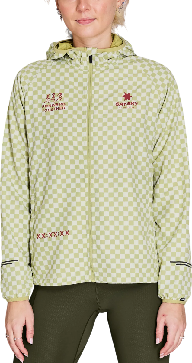 Vjetrovka Saysky Saysky Checker Pace Hooded Jacket Zelena | nwrja21c1034, 0