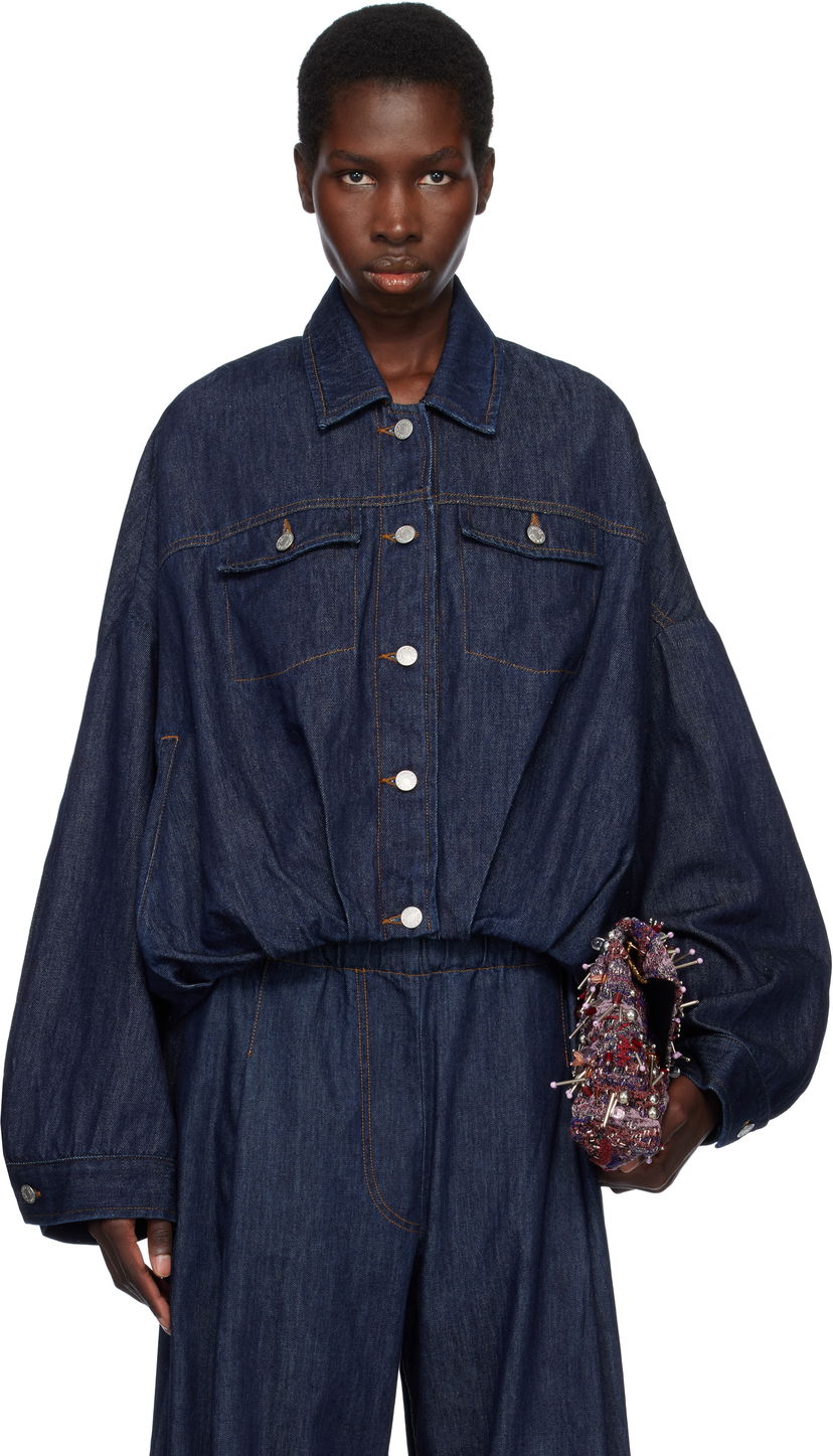 Kombinezon Dries Van Noten Dries Van Noten Oversized Denim Jacket Plava | 251-010515-1552