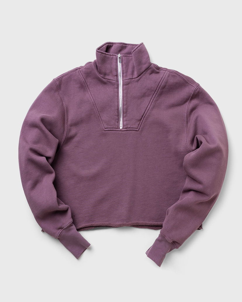 Dukserice LES TIEN Les Tien Crop Half Zip Pullover, Size M Ljubičasta | W-CF-1051