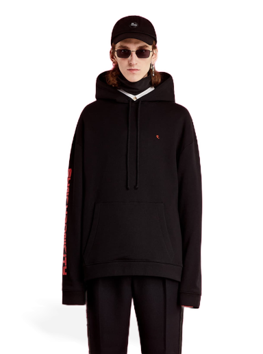 Dukserice RAF SIMONS Regular Fit Hoodie Synchronicity Crna | 212-M165B-19004-0099