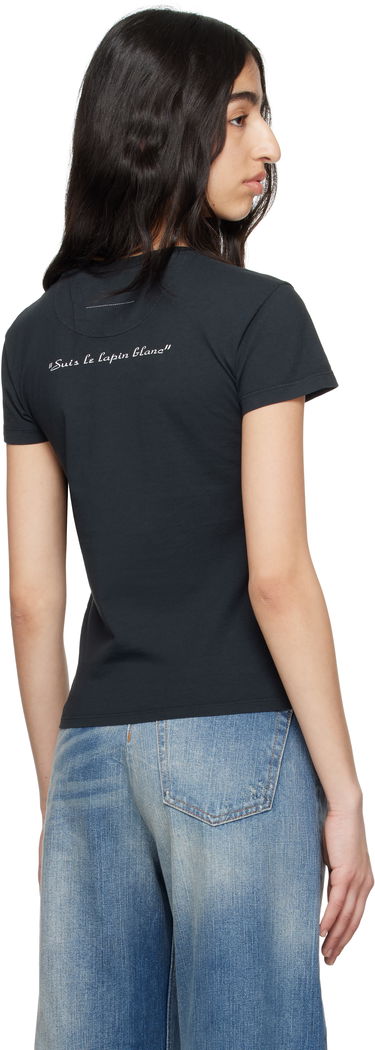 Majica kratkih rukava Maison Margiela MM6 Maison Margiela Rabbit Print T-Shirt Crna | S62GD0199 M20108, 2