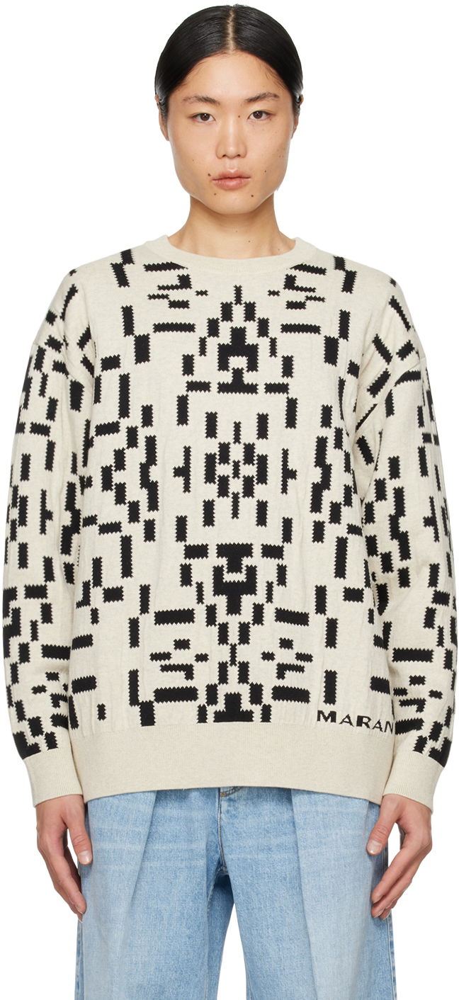 Džemper ISABEL MARANT Baltimi Sweater "Off-White" Bež | 24PPU0388HA-B1L01H