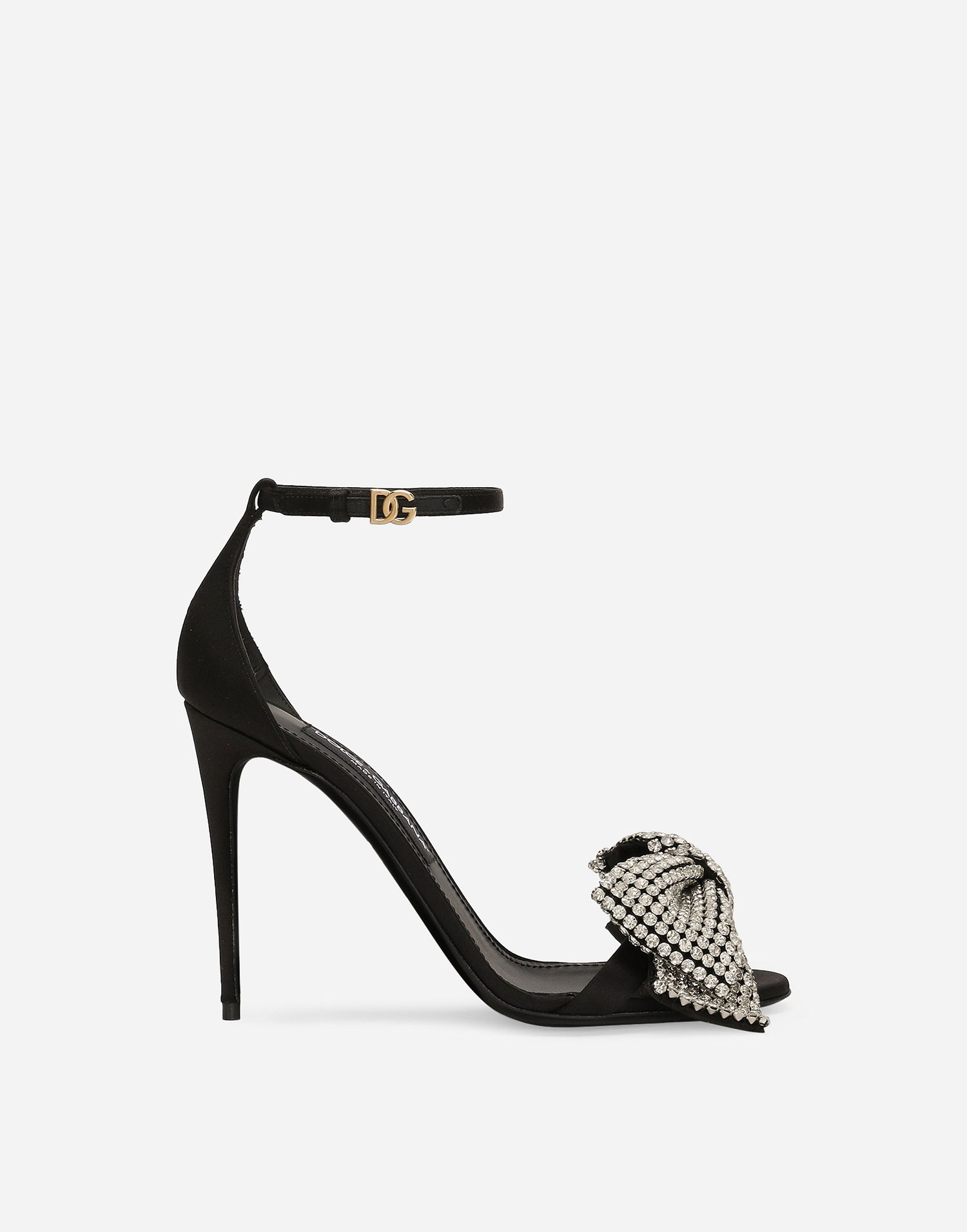 Tenisice i cipele Dolce & Gabbana Satin Sandals With Rhinestone Embellishment Crna | CR1793A9S438S488, 0