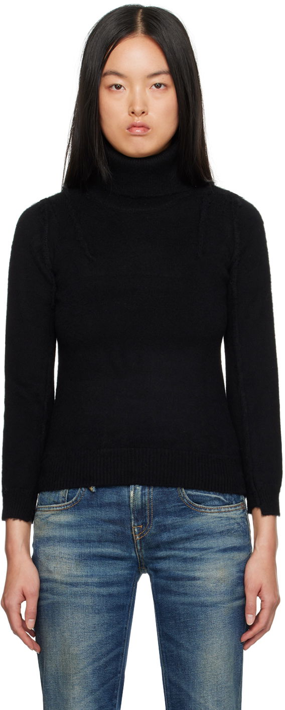 Džemper R13 R13 Flat Sleeve Turtleneck Crna | R13WY178-Y108A