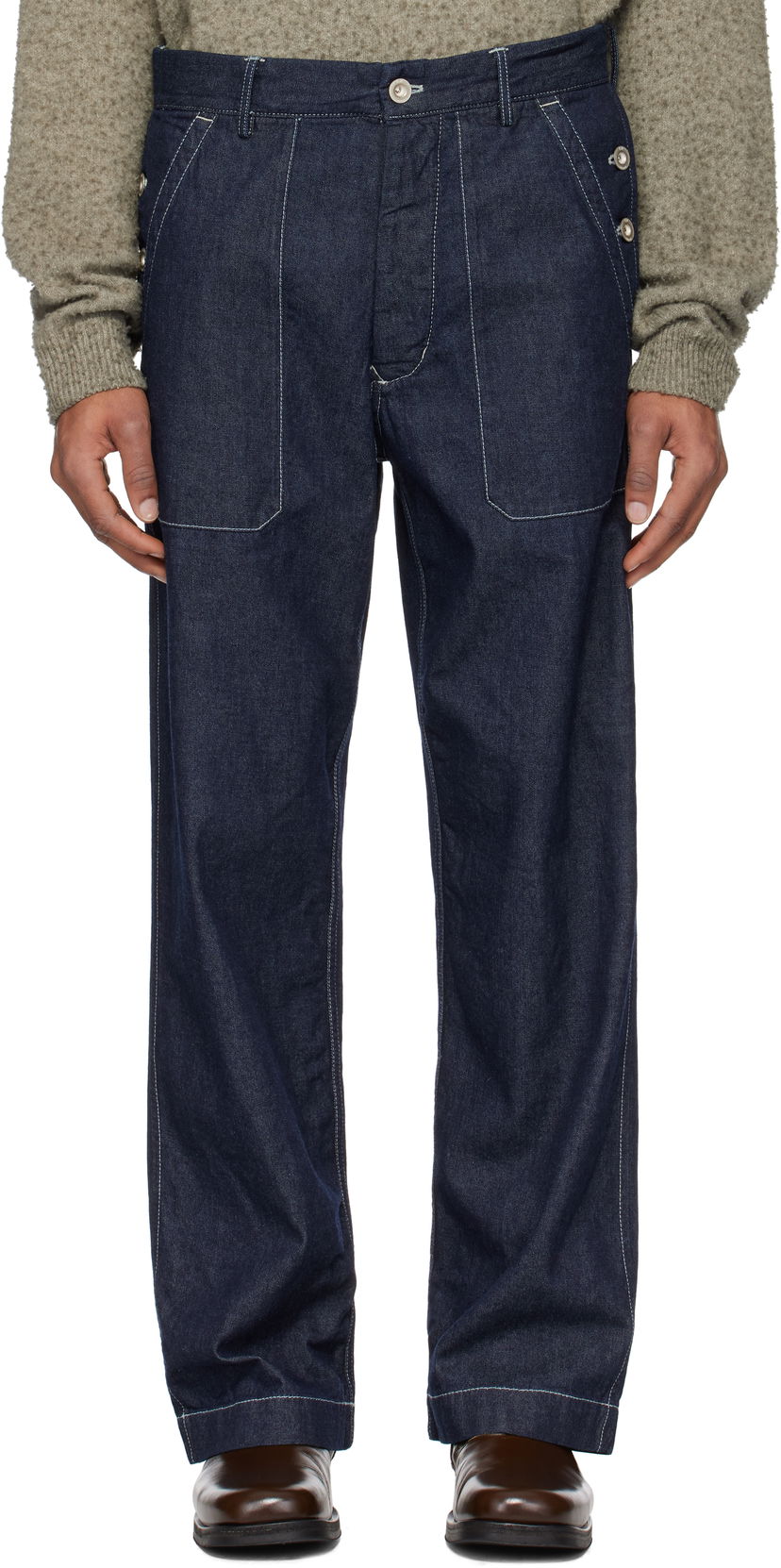 Jeans C.P. Company C.P. Company Loose Denim Jeans Plava | 18CMPA157A-110295W