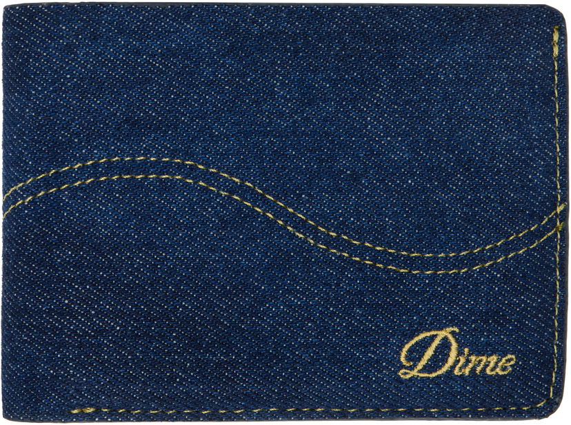 Novčanik Dime Cursive Bifold Denim Wallet Tamnoplava | DIMEHO2431IND