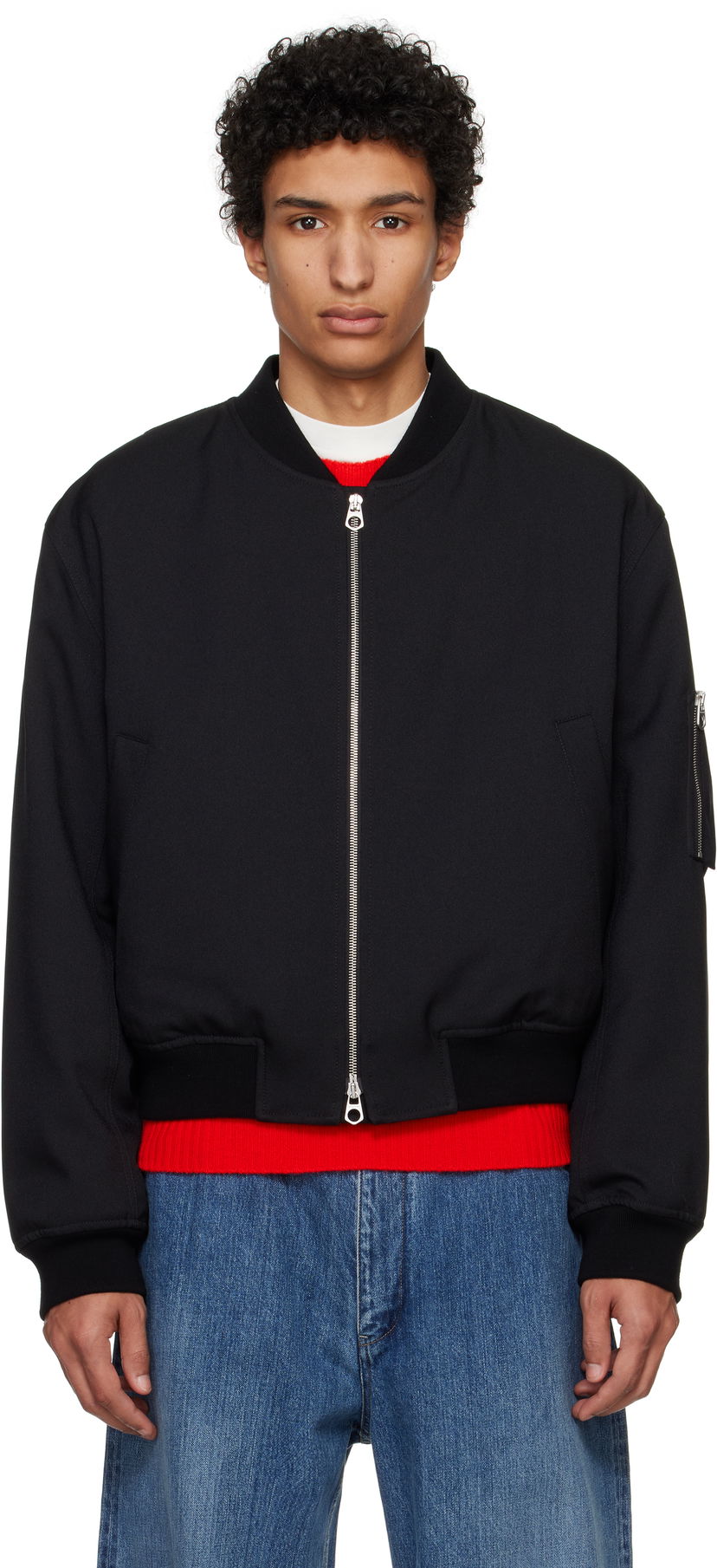 Bomber jakna Jil Sander Jil Sander Padded Bomber Jacket Crna | J22BN0241_J70001