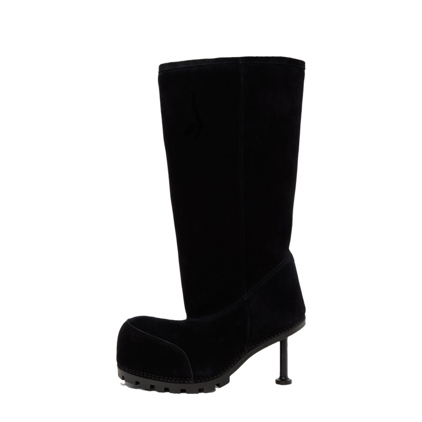 Tenisice i cipele Balenciaga Suede High Heel Boots Crna | 802178 WBFC1