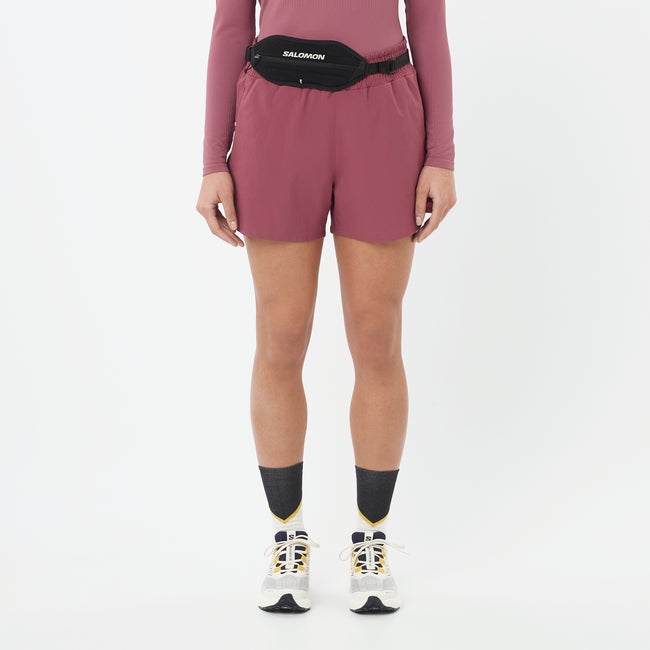 Kratke hlače Salomon Shakeout Core 4" Shorts Tamnocrvena | LC2656000
