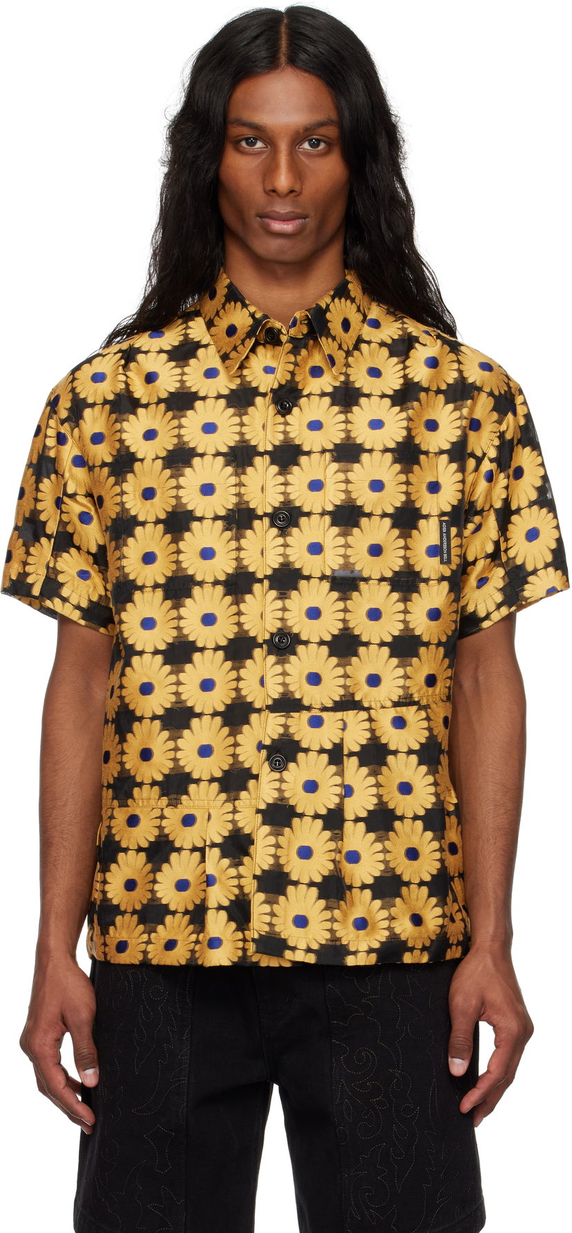 Košulja Andersson Bell Andersson Bell Sheer Flower Shirt Žuta | atb1278m