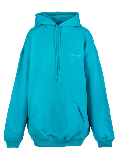 Dukserice Balenciaga BB Oversize Hoodie Tirkiz | 578135 TKVB5 4664