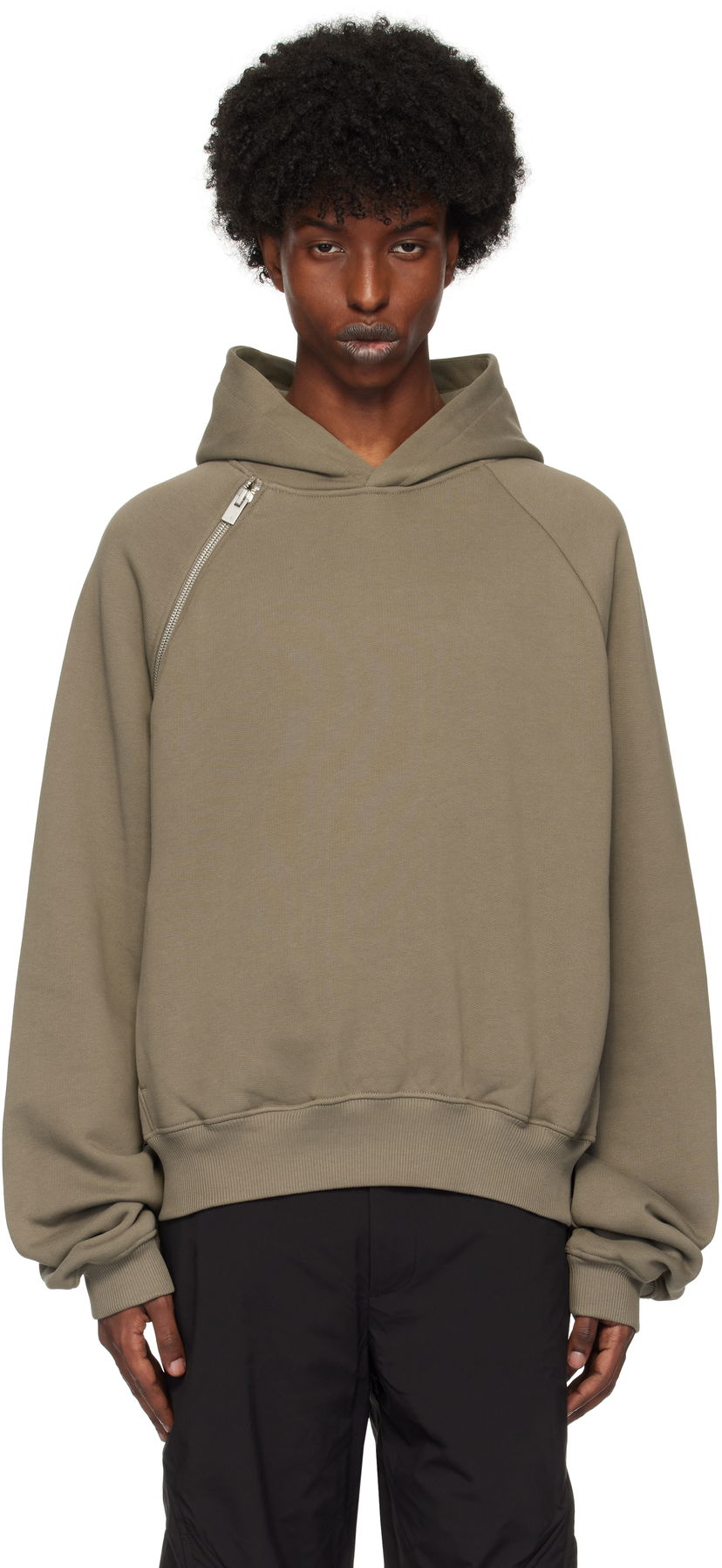 Dukserice HELIOT EMIL Sequence Zip Hoodie Zelena | HE_M_08_055_DG23