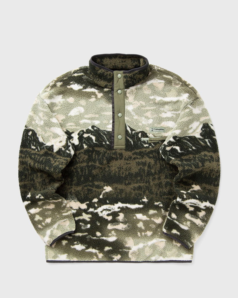 Džemper Columbia Helvetia II Printed Half Snap Fleece Pullover Zelena | 2098461349