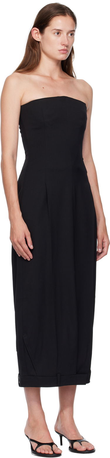Haljina VETEMENTS Vetements Upside-Down Tailored Pantadress Maxi Dress Crna | WH76TD030B, 1