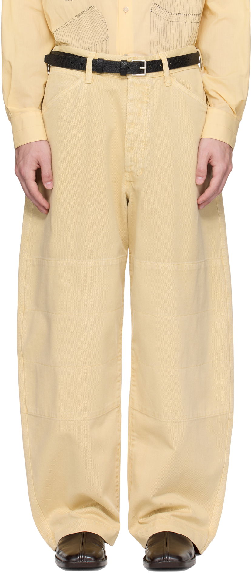 Jeans LEMAIRE Lemaire Big Work Jeans Žuta | PA1152 LD1045