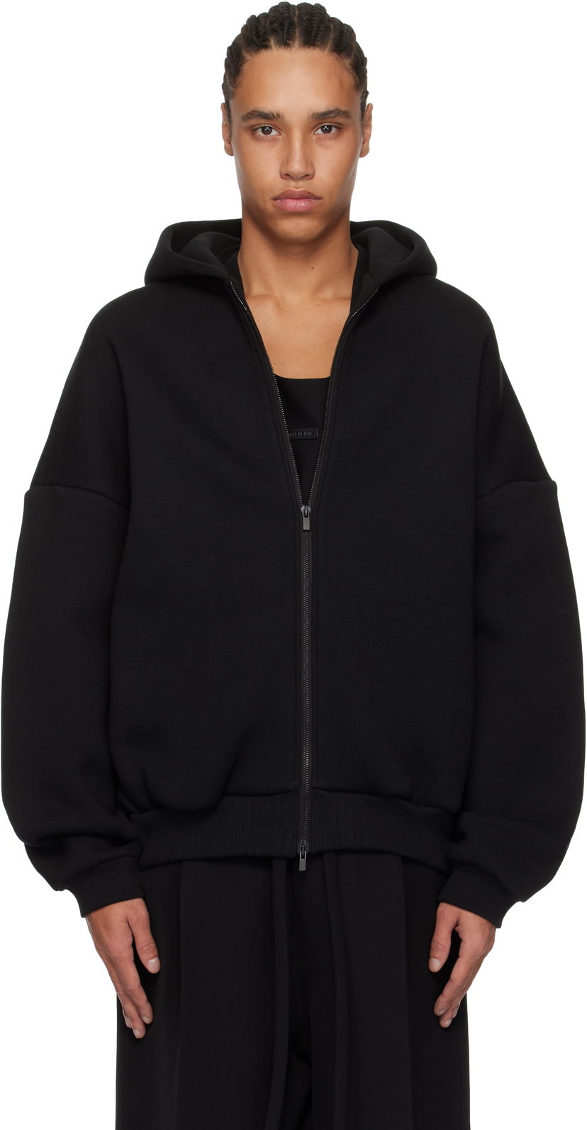 Dukserice Fear of God Fear of God 'Eternal' Fleece Full Zip Hoodie Crna | FGE250-517FLC