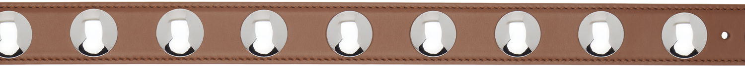 Pojasevi Khaite KHAITE Benny Studded Leather Belt Smeđa | 10014-930, 1