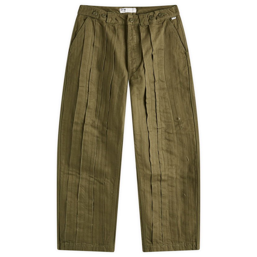 Hlače Vans OTW Courtyard Pleated Wide-Leg Pants 30" Zelena | VN000NCPKCZ1