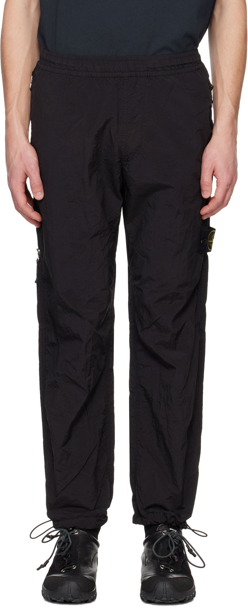 Trenirka Stone Island Stone Island Regenerated Nylon Metal ECONYL Sweatpants Crna | K1S15 3100005 S0019
