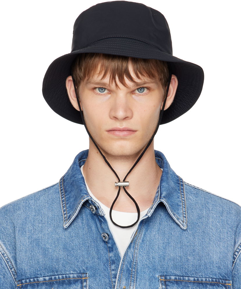 Šešir Bottega Veneta Bottega Veneta Tech Nylon Bucket Hat Crna | 836051V5O301000