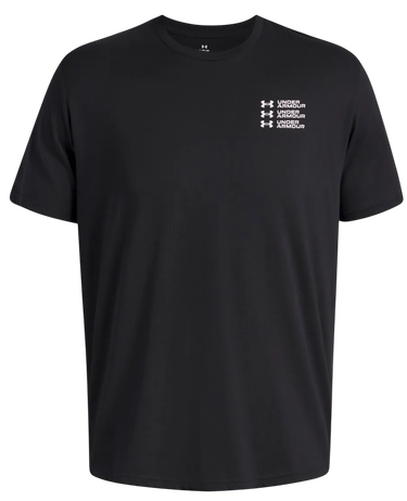 Majica kratkih rukava Under Armour UA Triple Stack Logo Short Sleeve T-Shirt Crna | 6004173-001, 4