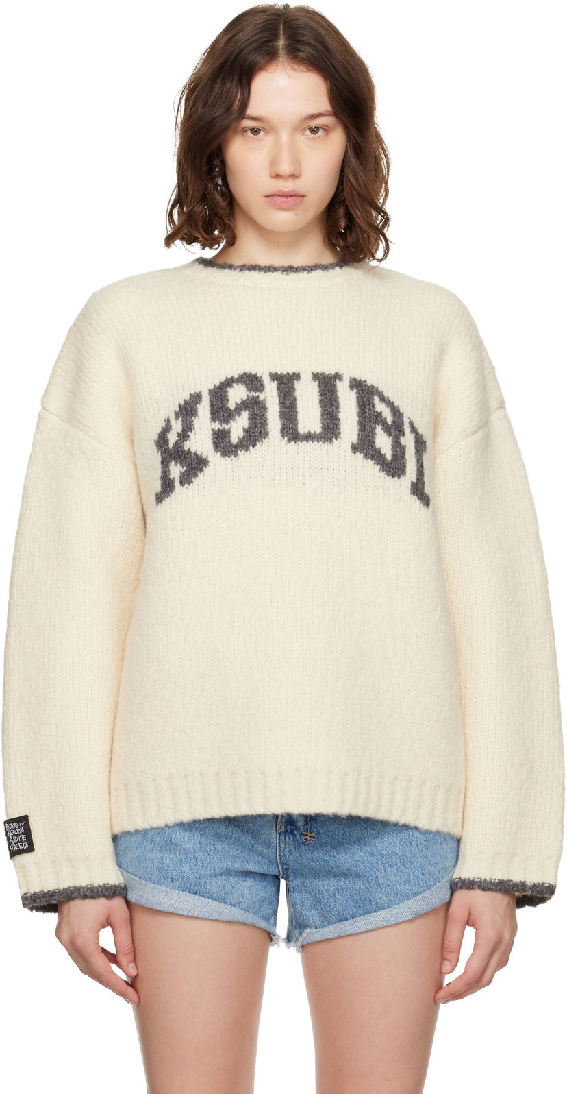 Džemper Ksubi Ksubi Moment Knit Sweater Bijela | WPF25KW001