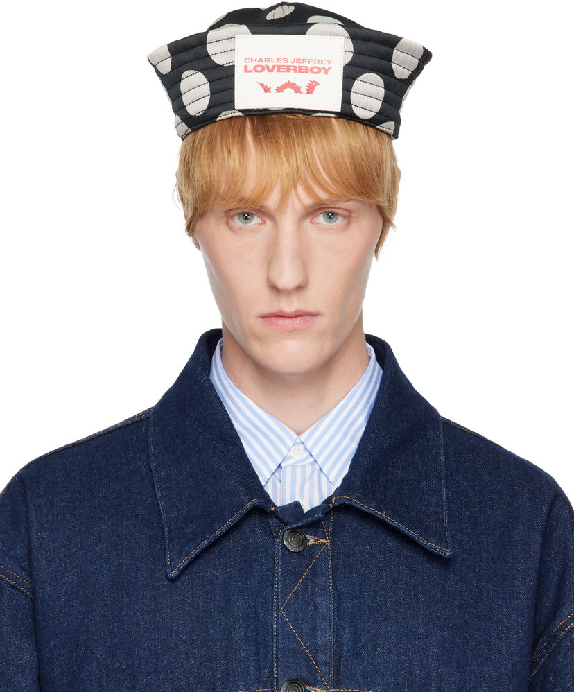 Šešir Charles Jeffrey Loverboy Charles Jeffrey LOVERBOY Polka Dot Sailor Hat Crna | 054131602