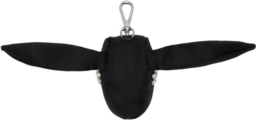 Privjesci za ključeve Simone Rocha Simone Rocha Satin Hare Coin Purse Bag Charm Crna | COINPURSE1 0812