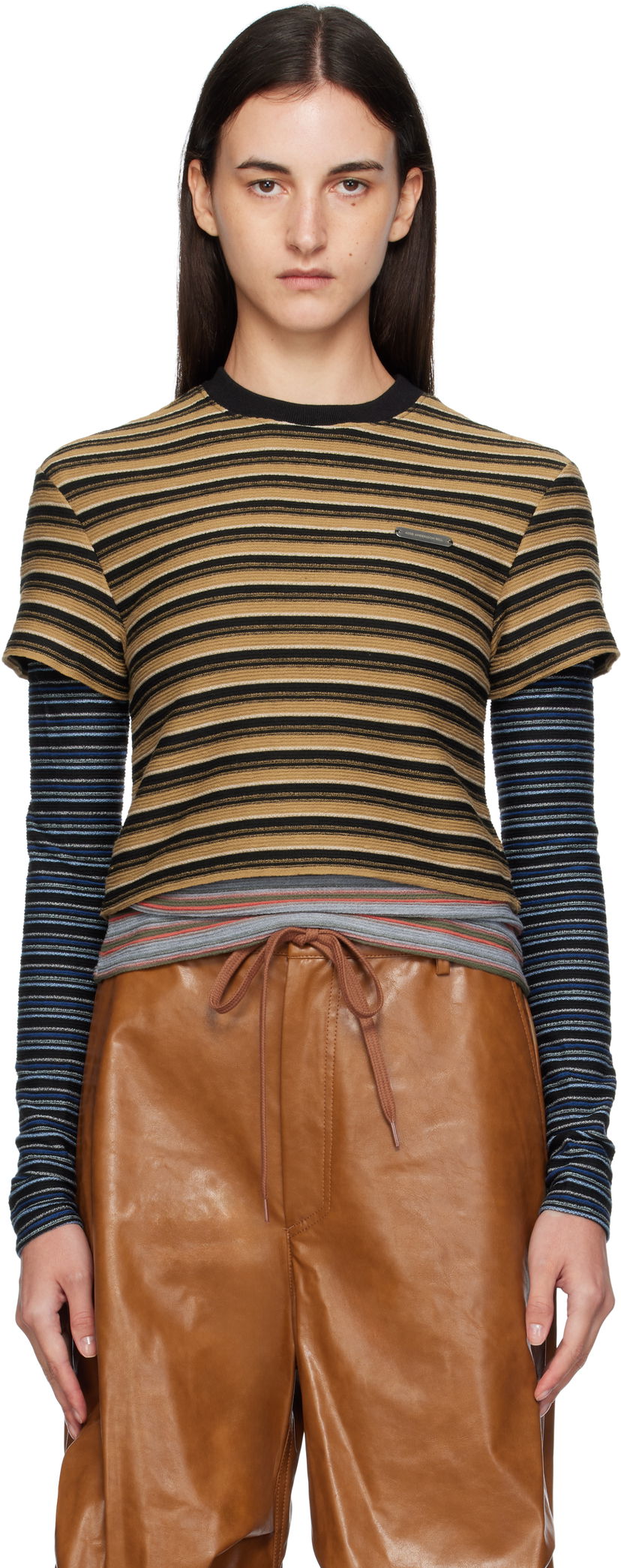 Majica kratkih rukava Andersson Bell Andersson Bell Striped Long Sleeve T-Shirt Višebojno | atb1353w