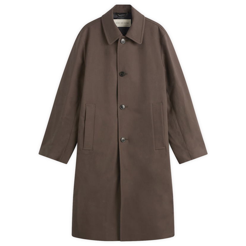Kaputi Dries Van Noten Dries Van Noten Water Repellent Double Faced Cotton Coat, Size Large Smeđa | 252-020243-2106-705