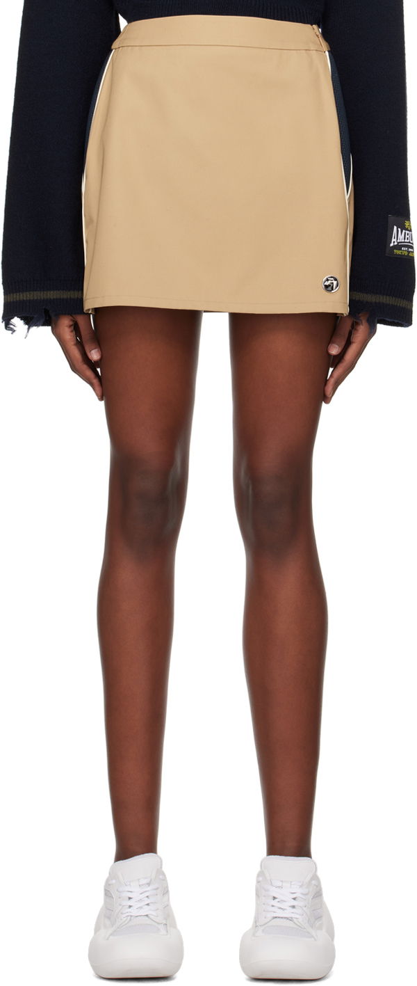 Suknja Ambush Sponge Miniskirt Bež | BWCU003S24FAB0016200