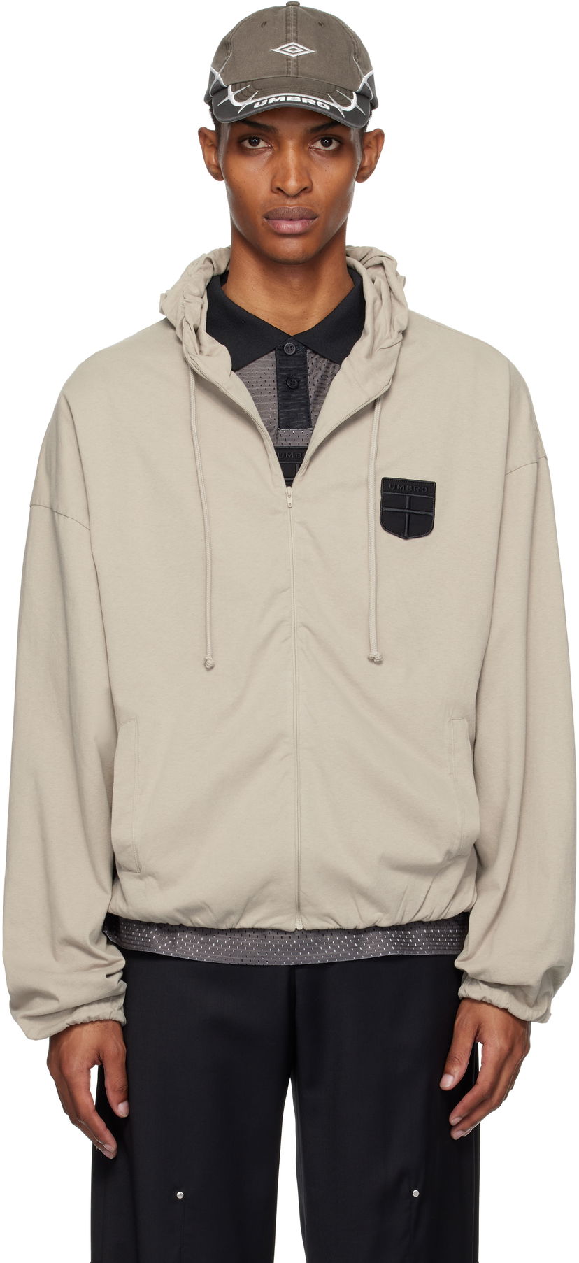 Dukserice Umbro Umbro Crest Jersey Hoodie Bež | UBMW0245JY61