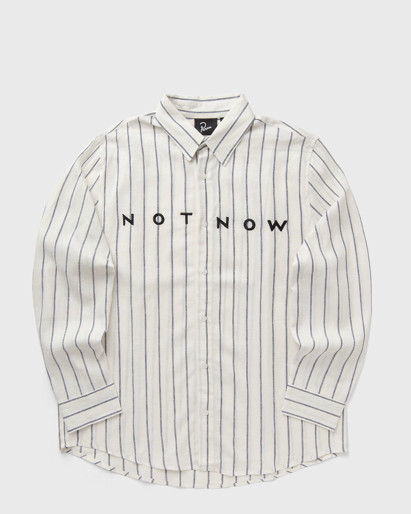 Košulja By Parra PANGAIA Not Now Striped Shirt Bijela | 53435