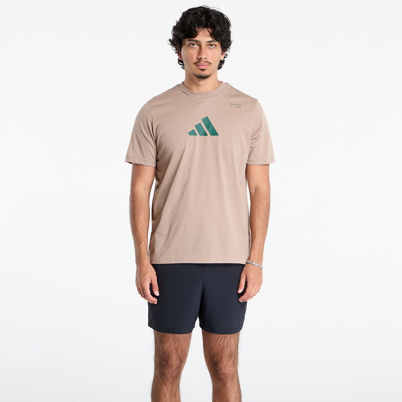 Majica kratkih rukava adidas Performance adidas CLIMACOOL Training Graphic Tee Bež | JM8977