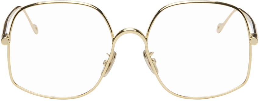 Sunčane naočale Loewe Gold Square Glasses Metalik | LW50055U@55030, 0