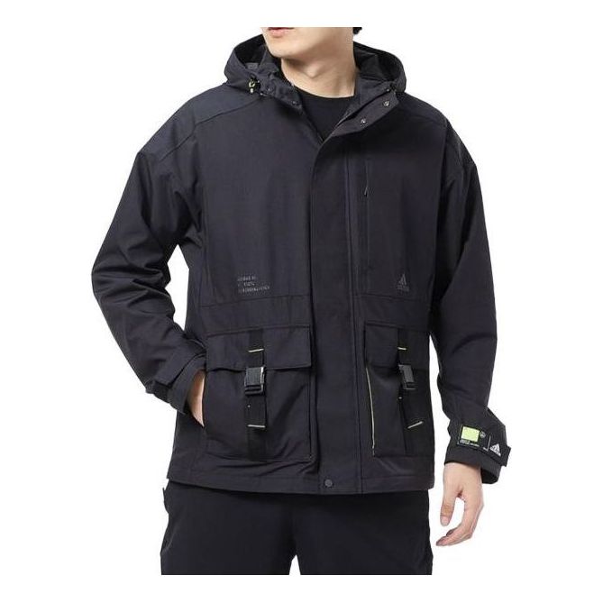 Parka adidas Originals Men's Hooded Woven Jacket Crna | GP0988