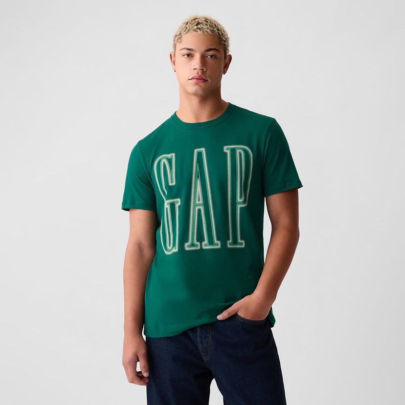 Majica kratkih rukava GAP Neon Logo Tee Aventurine Green 195421 Zelena | 884728-00