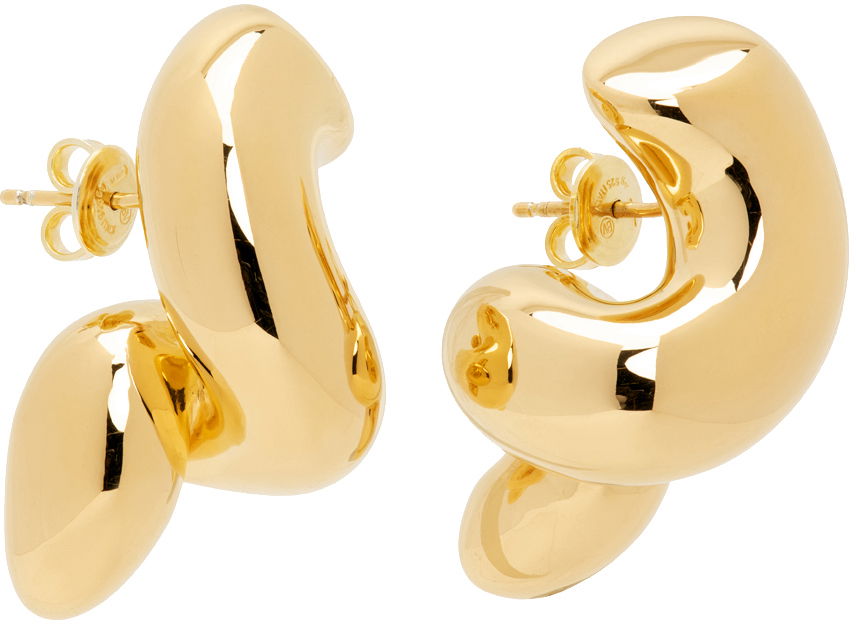 Naušnice Bottega Veneta Twist Earrings Bež | 754331 VAHU0, 1