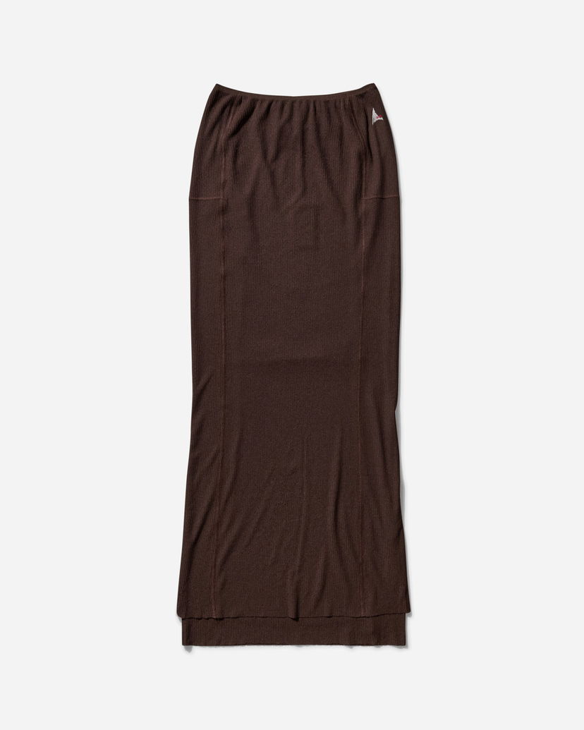 Suknja ROA Mesh Long Skirt Smeđa | RBWW017FA09 BRW0003