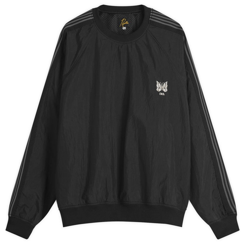 Dukserice Needles END. x Needles Track Crew Neck Crna | QV1670