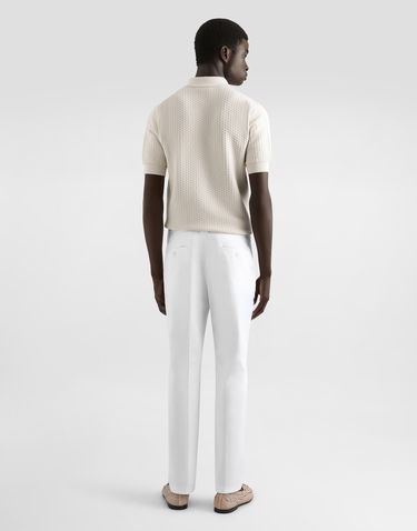 Hlače Dolce & Gabbana Dolce & Gabbana Tailored Cotton Pants Bijela | GP0K3TFUFL3W0800, 2
