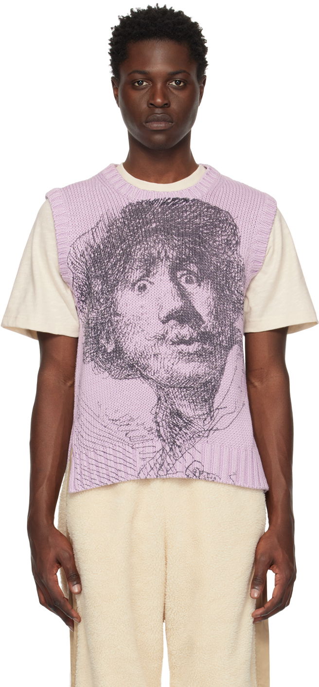Dukserice JW Anderson Purple Crewneck Vest Ljubičasta | KW0823-YN0240
