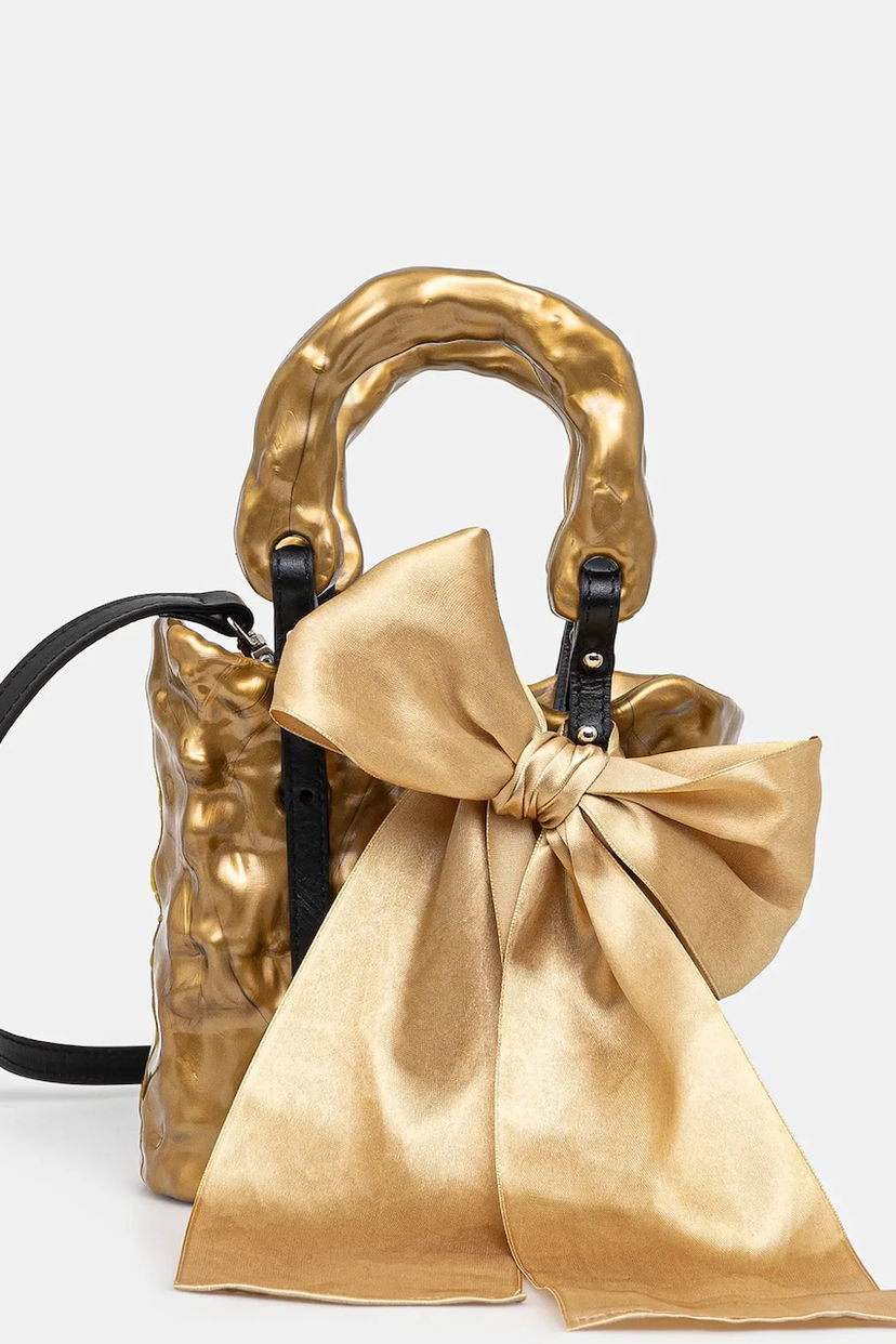 Ručna torbica Ottolinger Ottolinger Signature Ceramic Bag with Bow Metalik | 126.900126.01