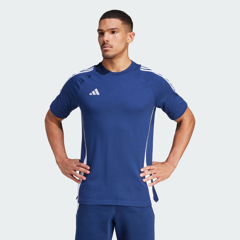 Majica kratkih rukava adidas Performance Tiro 24 Sweat Tamnoplava | IR9347