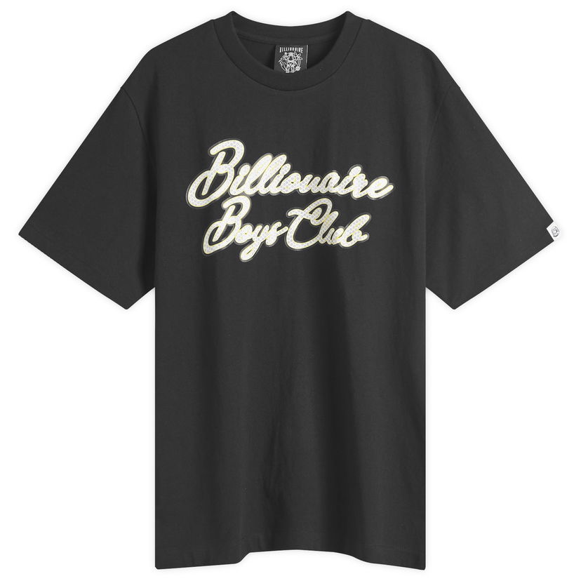 Majica kratkih rukava BILLIONAIRE BOYS CLUB Diamond Script Logo T-Shirt, Size Large Crna | B25162-BLK
