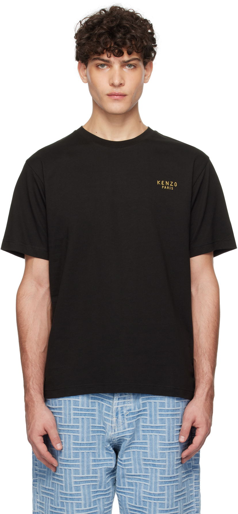 Majica kratkih rukava KENZO Paris 'Year Of The Snake' Black T-Shirt Crna | FF55TS4884SG