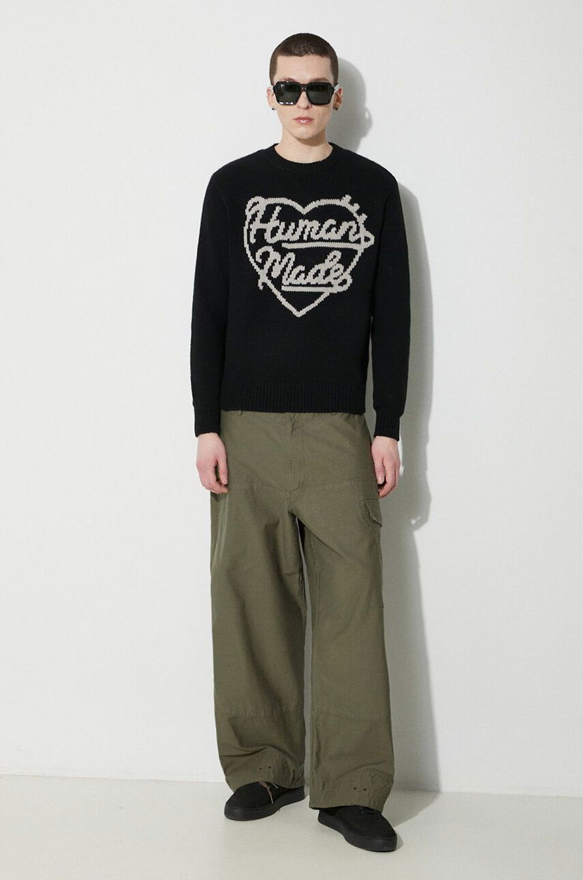 Džemper Human Made Low Gauge Knit Sweater Crna | HM27CS038
