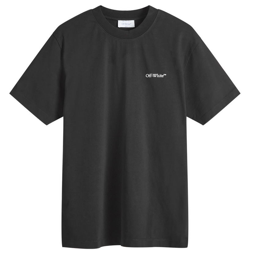 Majica kratkih rukava Off-White Windy Arrow Slim T-Shirt Crna | OMAA027F24JER0041001
