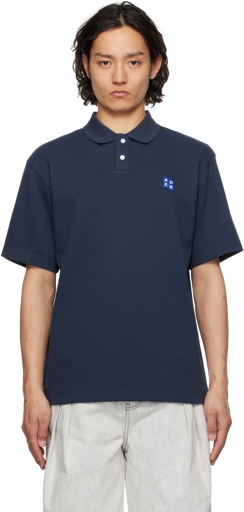 Polo majica ADER ERROR ADER error TRS Tag 01 Polo Tamnoplava | BO42FYPL0201NV