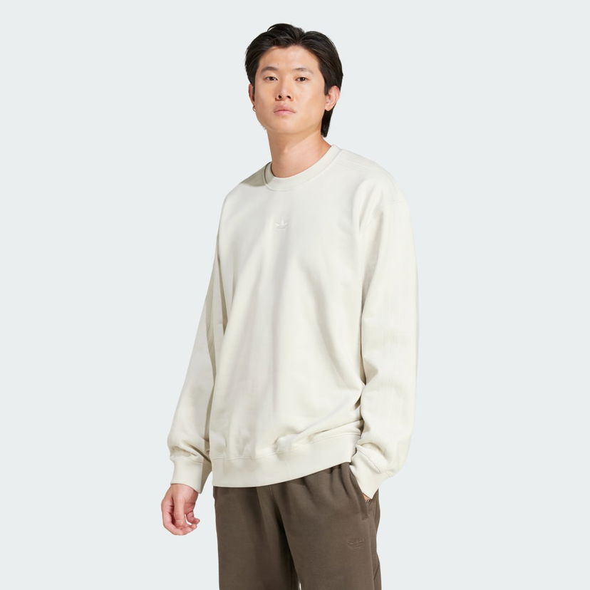 Dukserice adidas Performance Premium Essentials Crewneck Sweatshirt Bež | JD3304